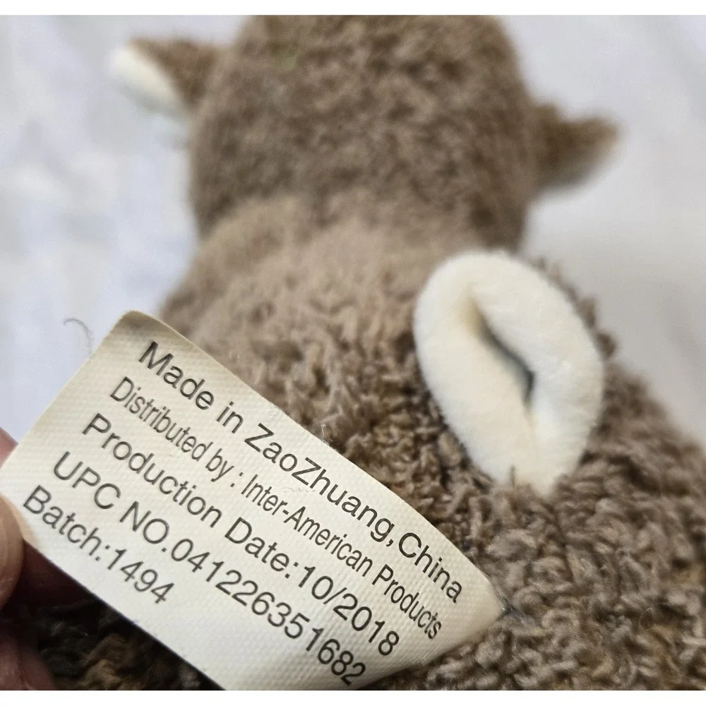 Fuzzy Plush‎ Brown Cream Lamb 10